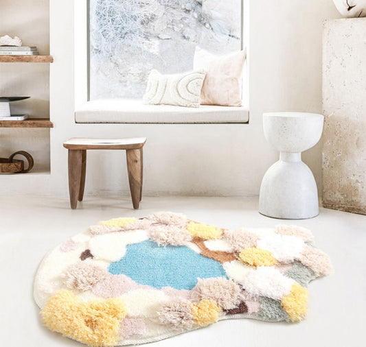 Mountain Valley Spring Tree Nature Soft Mat Moss Rugs Carpets Decor